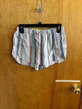 Aeropostale Striped Lounge Shorts in Blue, Pink & White